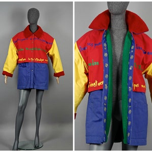 Vintage JEANS CHARLES de CASTELBAJAC Ko and Co Pop Colour Coat