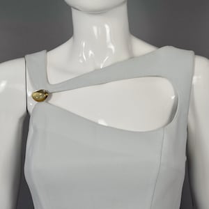 Vintage THIERRY MUGLER Jeweled Cut Out Neckline Dress