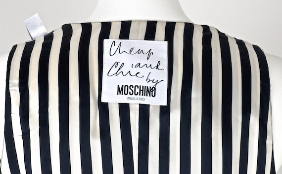 Vintage MOSCHINO Happy Sad Novelty Waistcoat Vest - image 5