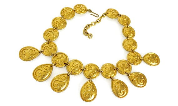 Vintage EDOUARD RAMBAUD Ethnic Geometric Necklace