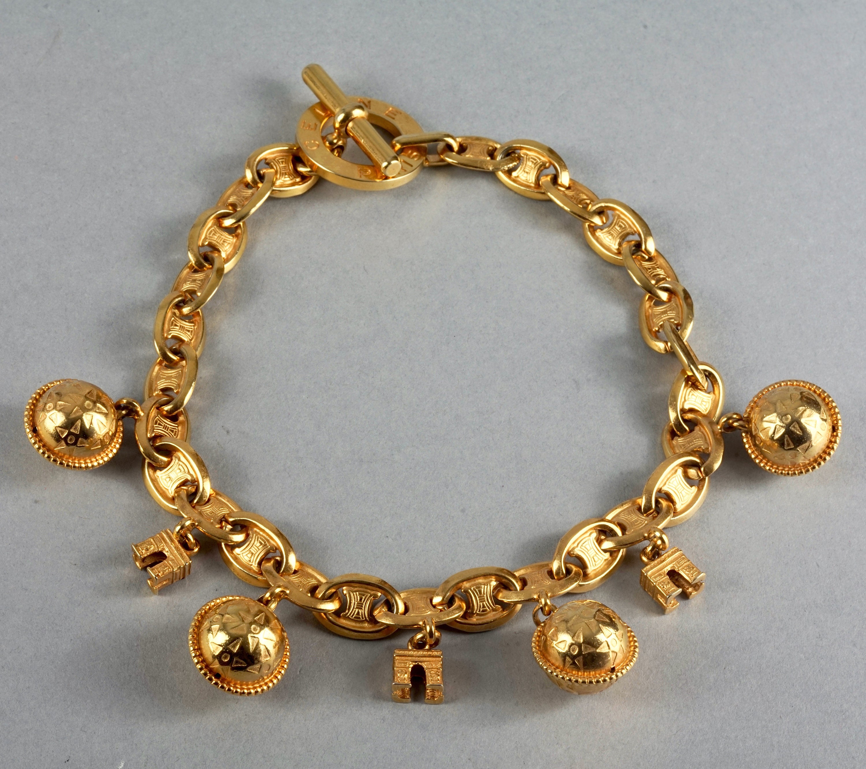 Vintage CELINE PARIS Iconic Arc De Triomphe Planet Charms Vintage CELINE PARIS Iconic Arc De Triomphe Planet Charms
