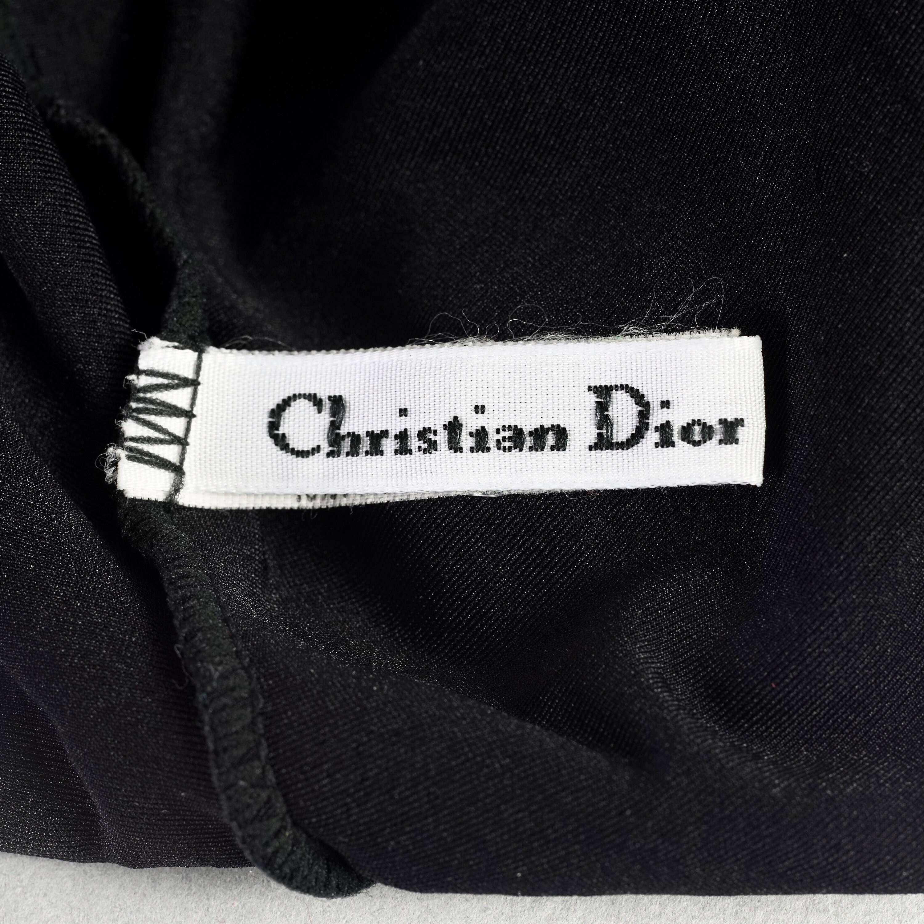 Vintage CHRISTIAN DIOR Insignia Logo Monogram Black Bodysuit - Etsy