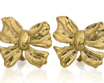 Vintage YVES SAINT LAURENT Bow Earrings