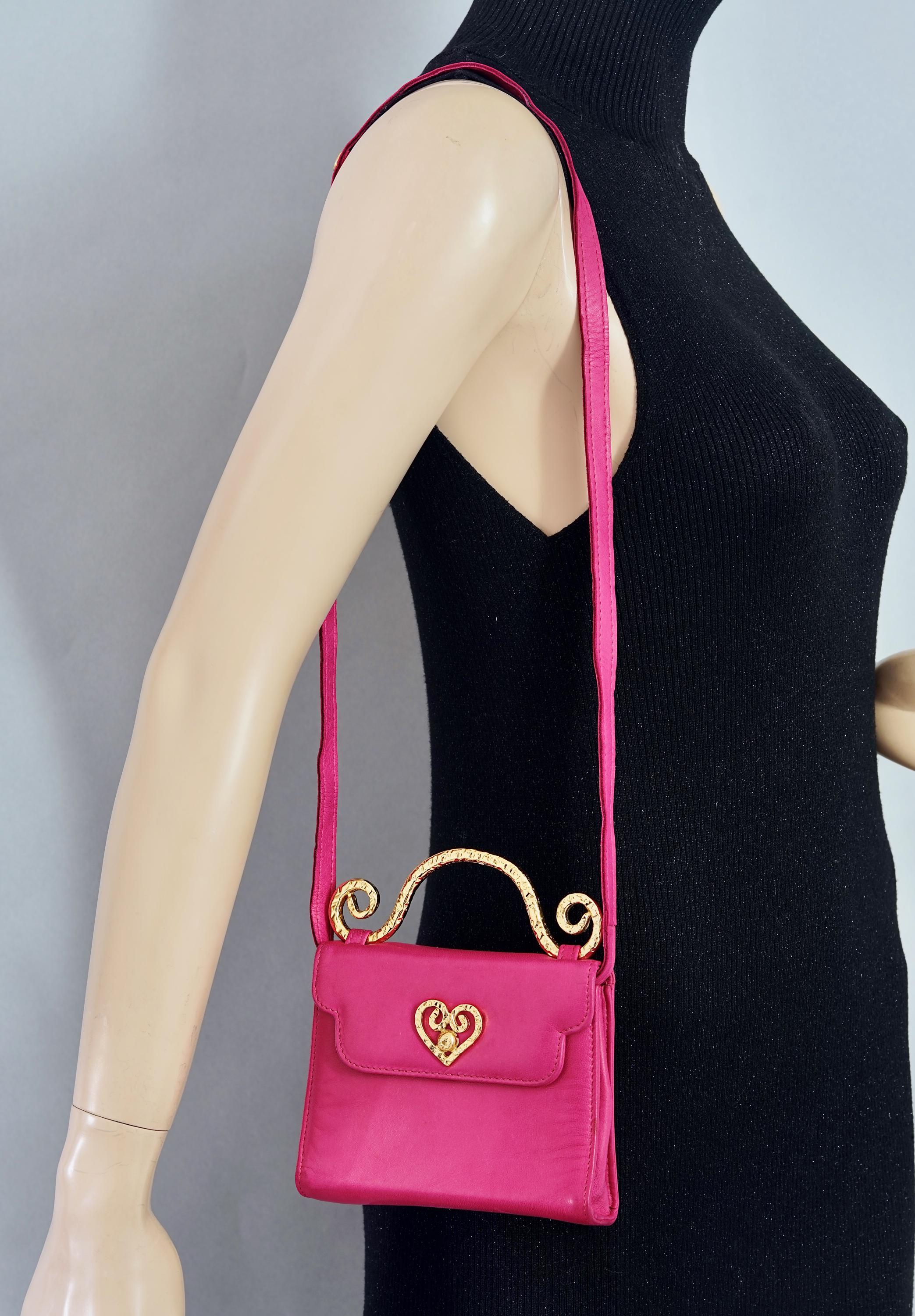 Vintage EDOUARD RAMBAUD Jewelled Top Handle Pink Leather Bag - Etsy