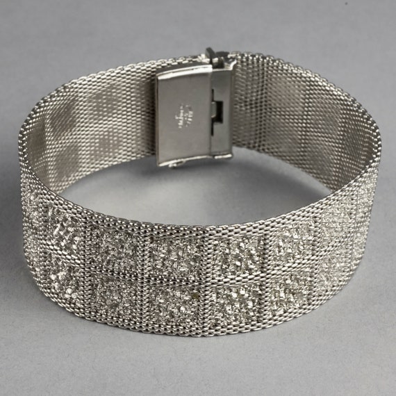 Vintage 1967 CHRISTIAN DIOR Mesh Silver Bracelet - Etsy