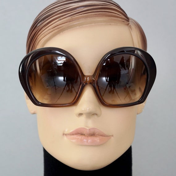 Vintage 1970s CHRISTIAN DIOR Oversized Space Age … - image 2