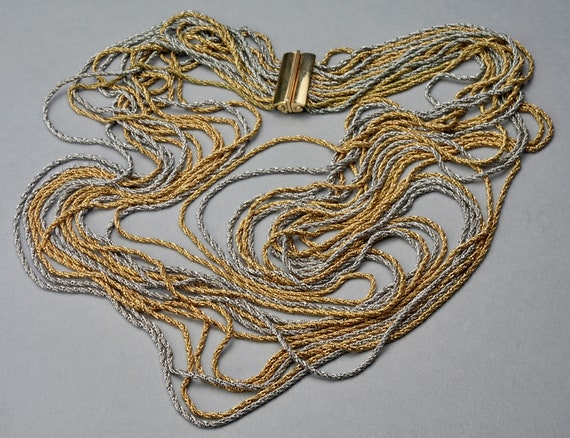 vintage multi chain necklace