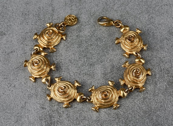 Vintage EDOUARD RAMBAUD Turtle Link Bracelet