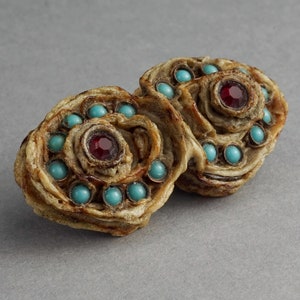 Mid Century HENRY PERICHON Jeweled Talosel Brooch