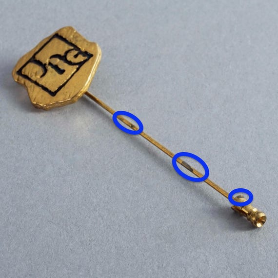 ゴルティエ　ブローチ ヴィンテージ ジャンポール・ゴルチエ Jpg ロゴ ハットスティック