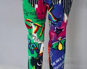 パンツ ISSUE 90s vintage artistic painted pants ISSUE 90s vintage artistic painted pants パンツ