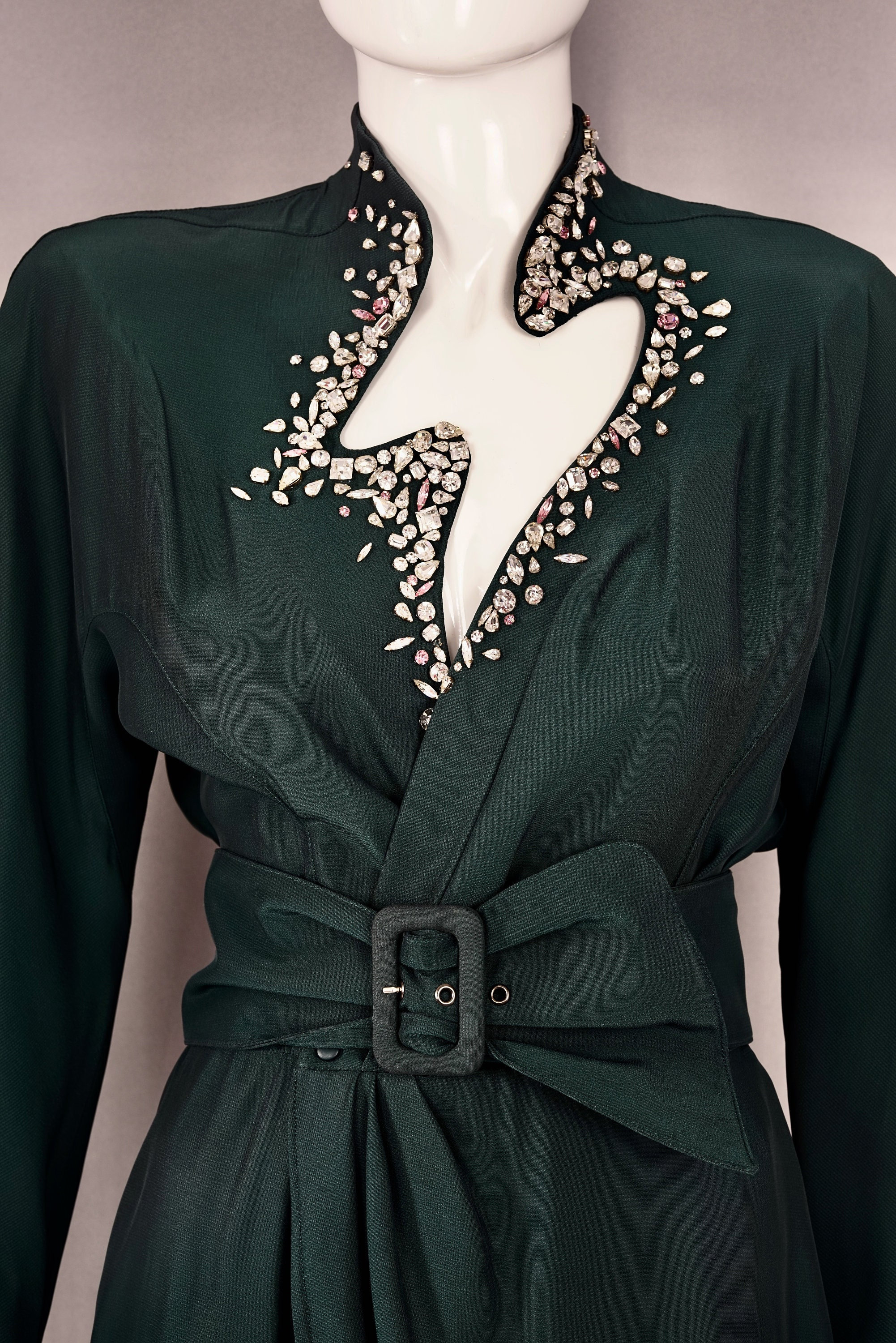 Vintage THIERRY MUGLER Encrusted Rhinestone Lightning Vintage THIERRY MUGLER Encrusted Rhinestone Lightning
