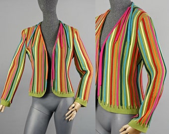 Moschino Rainbow Striped Jacket