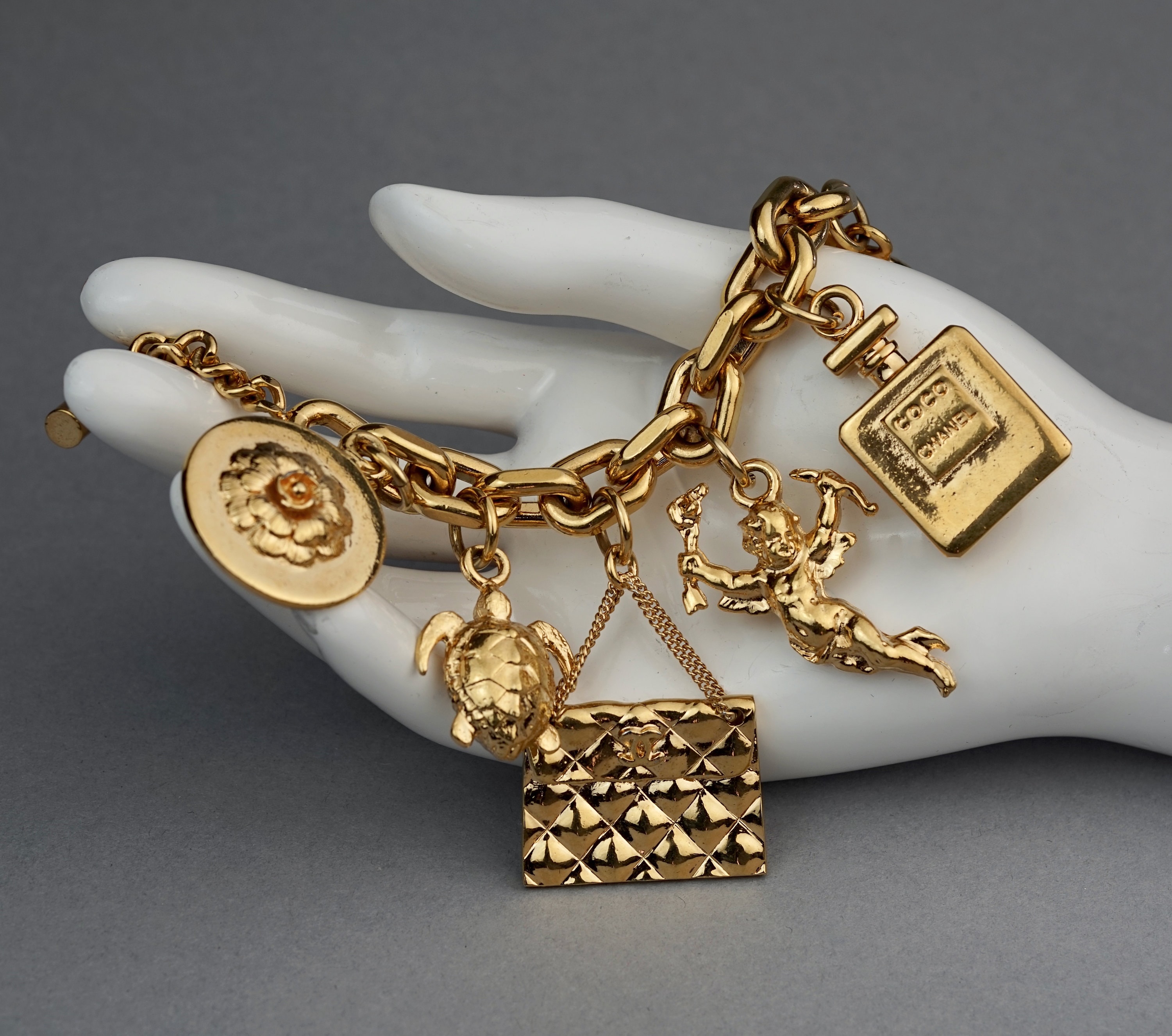 vintage chanel charm bracelet