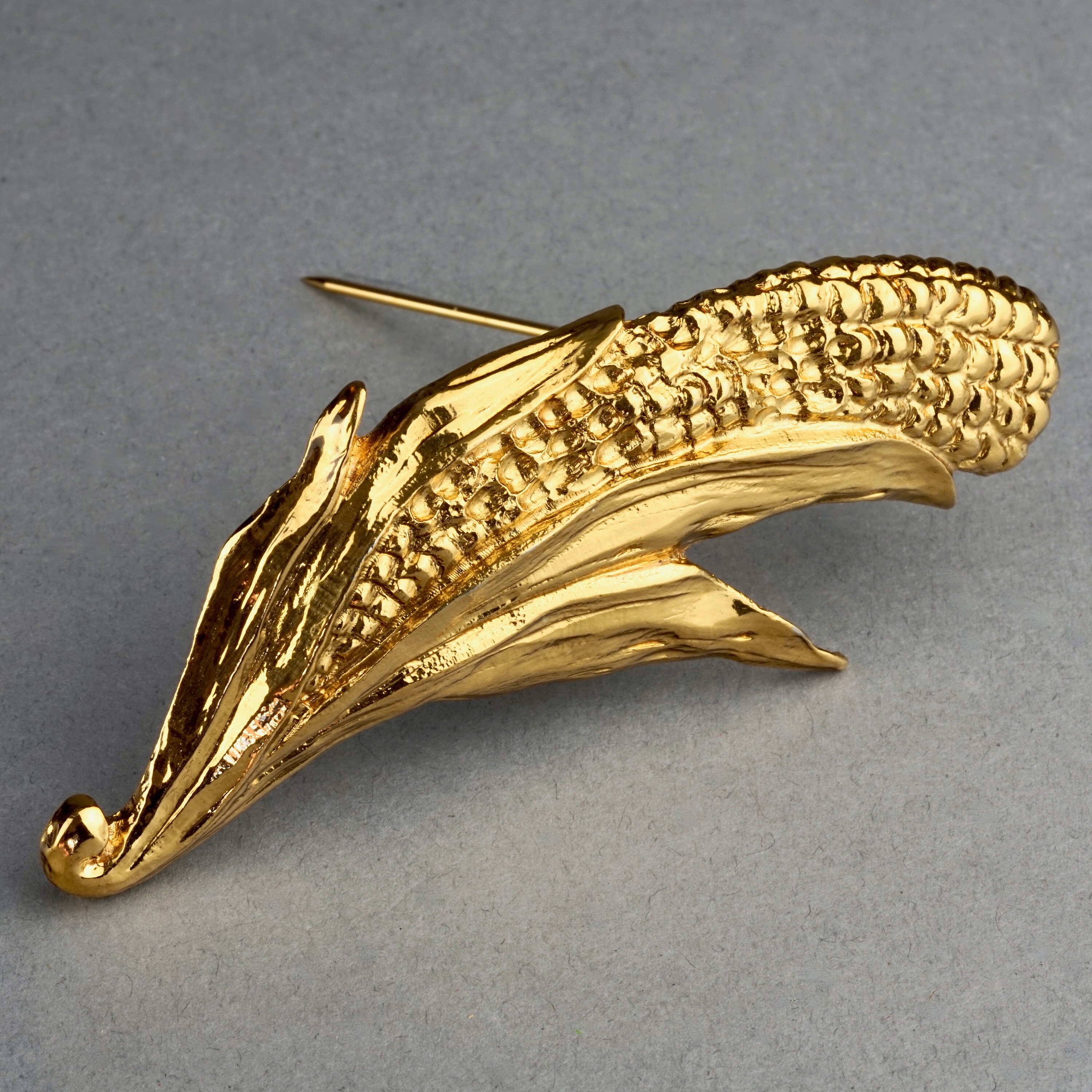 Broche Vintage Georges Rech En Forme De Nœud - Couleur Doré, Alliage - Occasion - Bijou Rétro