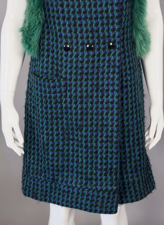 Vintage 1970s PIERRE CARDIN Mod Knitted Fur Vest … - image 9