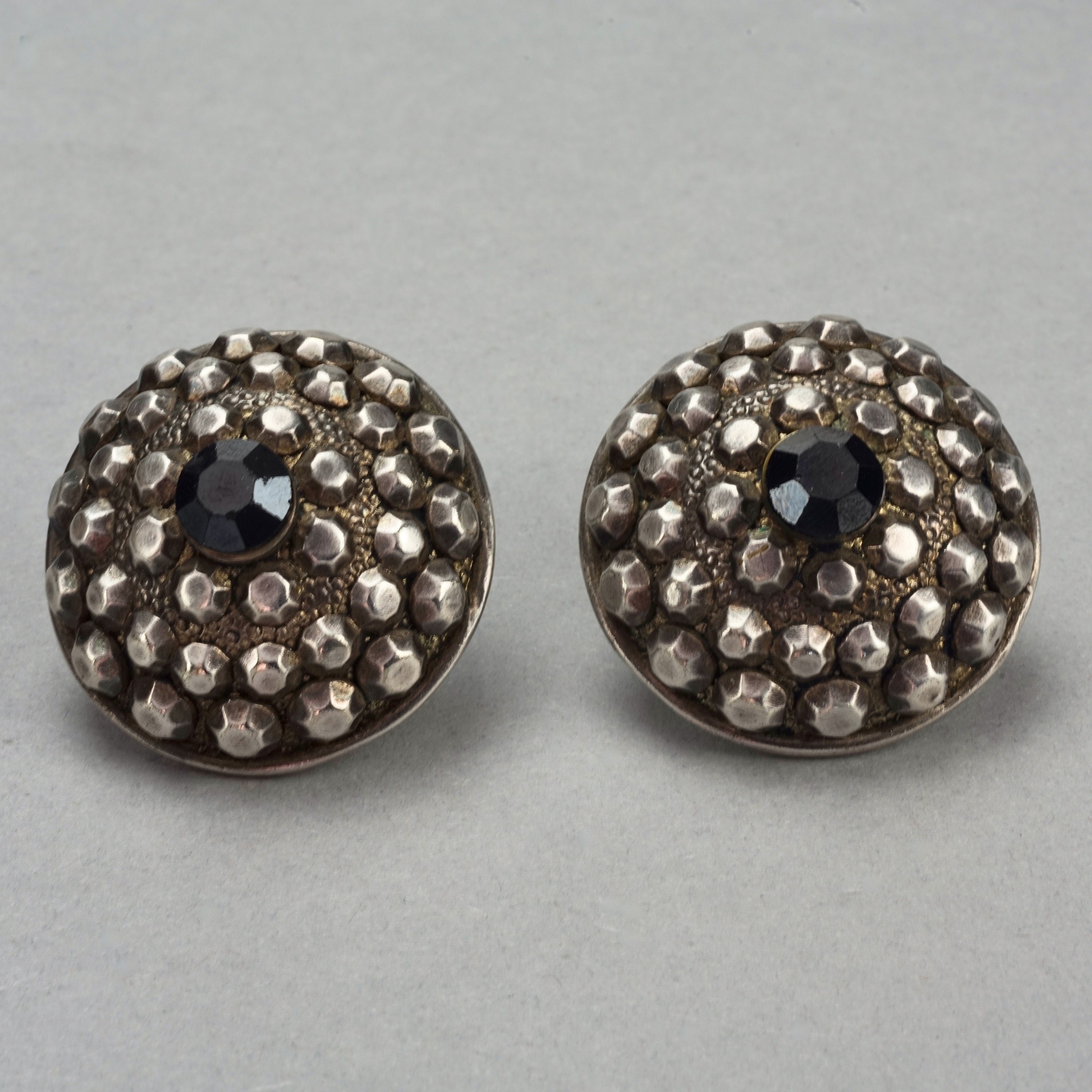 Vintage JEAN PAUL GAULTIER Ethnic Studded Disc Earrings - Etsy