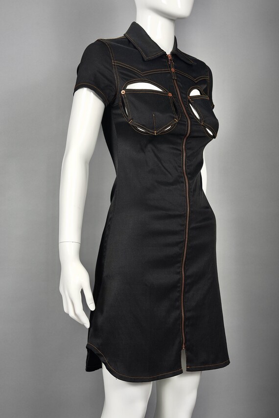 Vintage JEAN PAUL GAULTIER Cutout Bust Dress - image 4