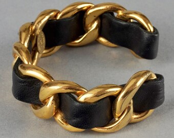 アクセサリー 00s archive vintage chain leather bangle アクセサリー 00s archive vintage chain leather bangle CC
