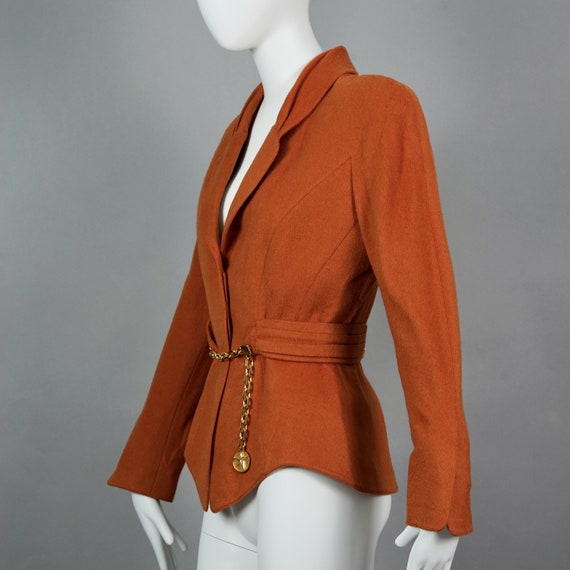 ジャケット・アウター Thierry Mugler asymmetry belted jacket black asymmetric officer jacket | MUGLER Official Website