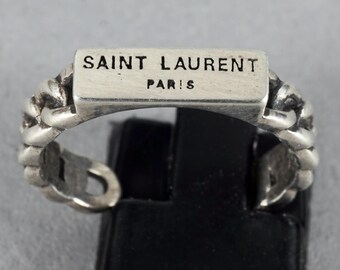 アクセサリー Saint Laurent Paris Wave Silver Ring Saint Laurent Paris Wave Silver Ring Saint Laurent x Racka – Racka