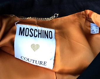 ジャケット MOSCHINO COUTURE Woman Jacket Black 05235421 1555 Moschino Couture black lace jacket For Sale at 1stDibs