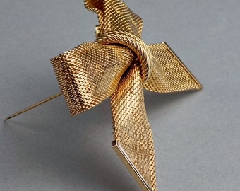 Vintage 1964 CHRISTIAN DIOR French Bow Mesh Brooch - Etsy