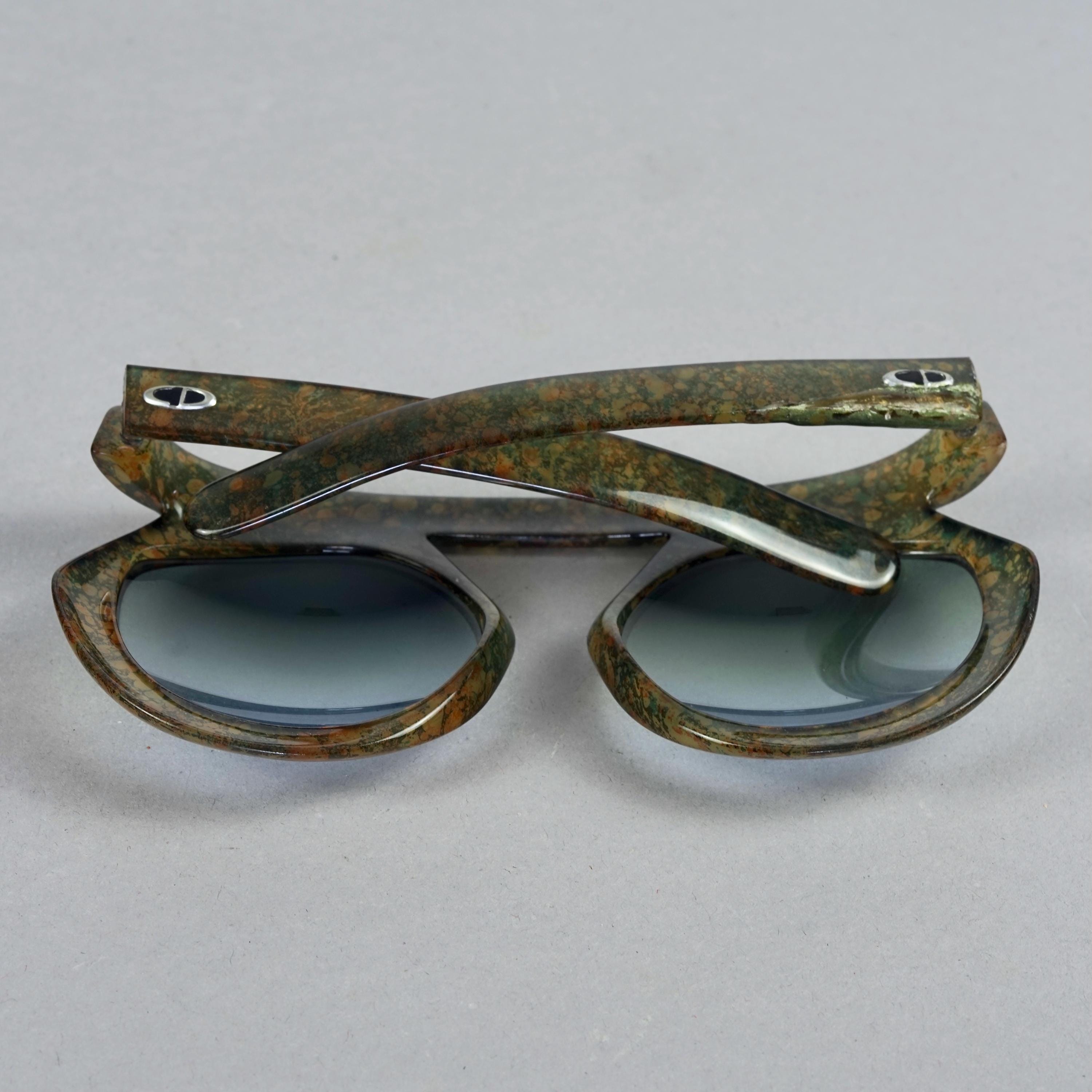 Vintage CHRISTIAN DIOR Lady Gaga Oversized Space Age Green