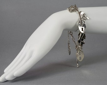 Vintage CHRISTIAN DIOR by GALLIANO Figural Charm Silver