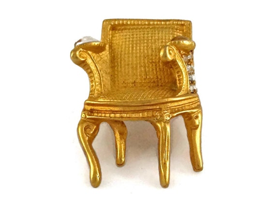 Karl Lagerfeld ピンブローチ Karl Lagerfeld ヴィンテージ ゴールド