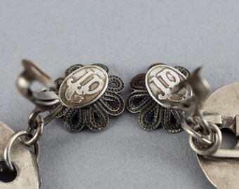Vintage JEAN PAUL GAULTIER Flower Scapular Religious Charm 