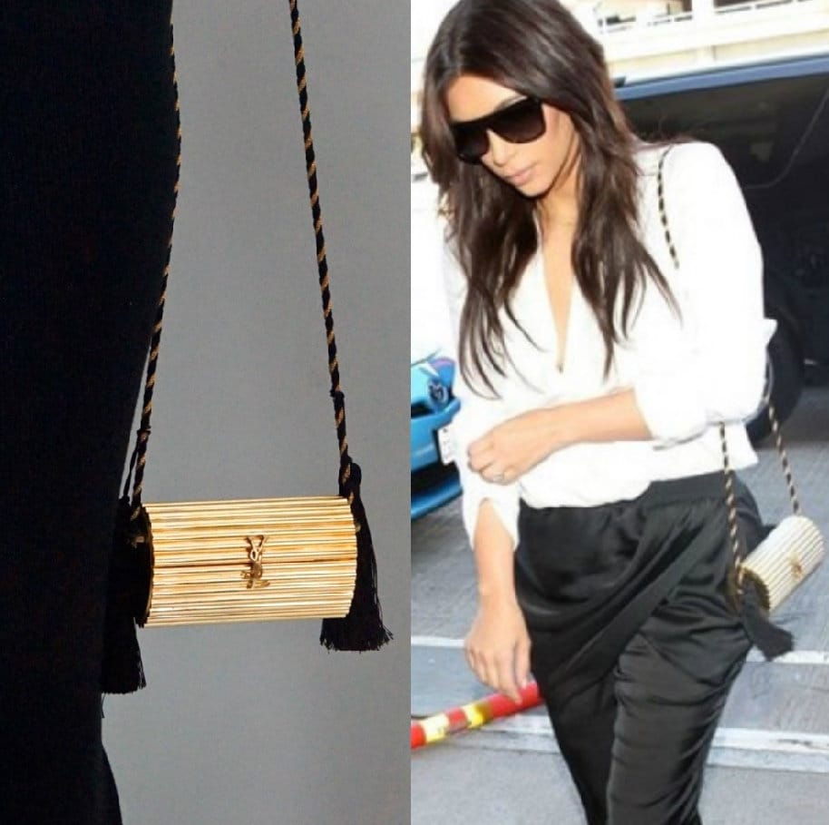 ysl gold tassel bolsa