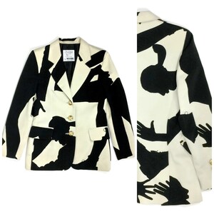 Vintage MOSCHINO Cheap and Chic Shadow Profile Print Blazer