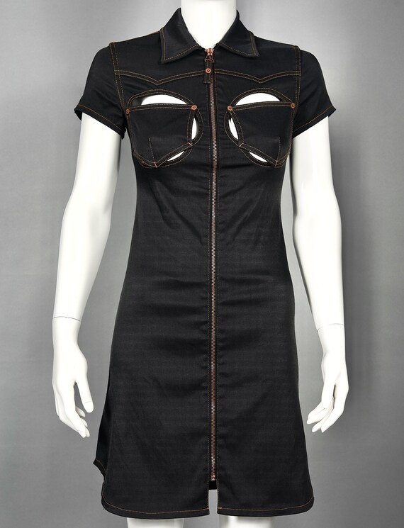 Vintage JEAN PAUL GAULTIER Cutout Bust Dress - image 2