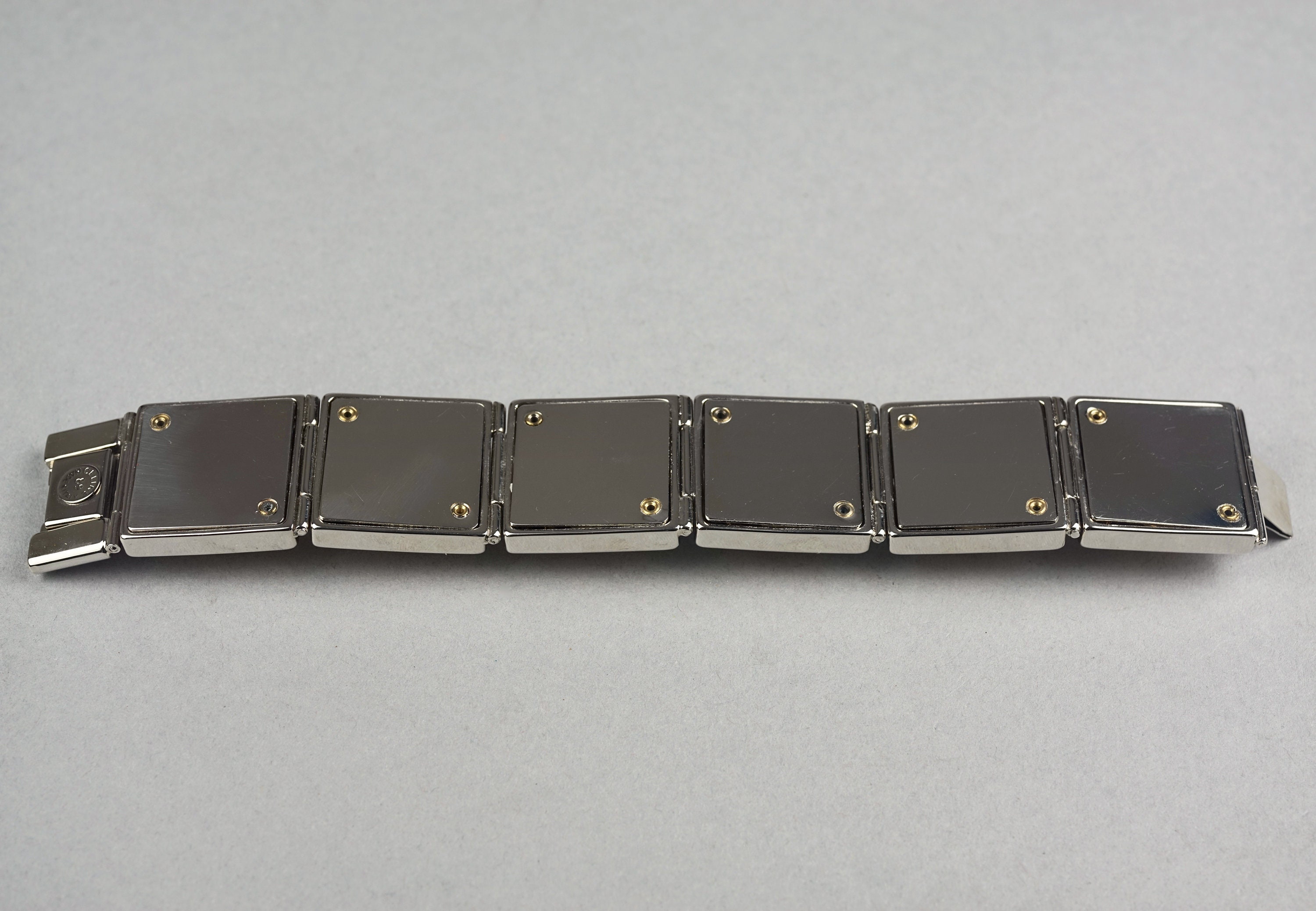 Vintage CELINE PARIS Planet Two Tone Link Bracelet - Etsy
