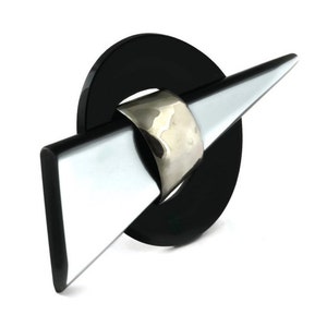 Vintage Massive FABRICE PARIS Modernist Geometric Brooch