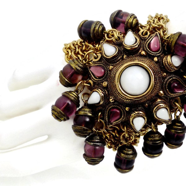 Vintage Massive Claire Deve Charm Bracelet