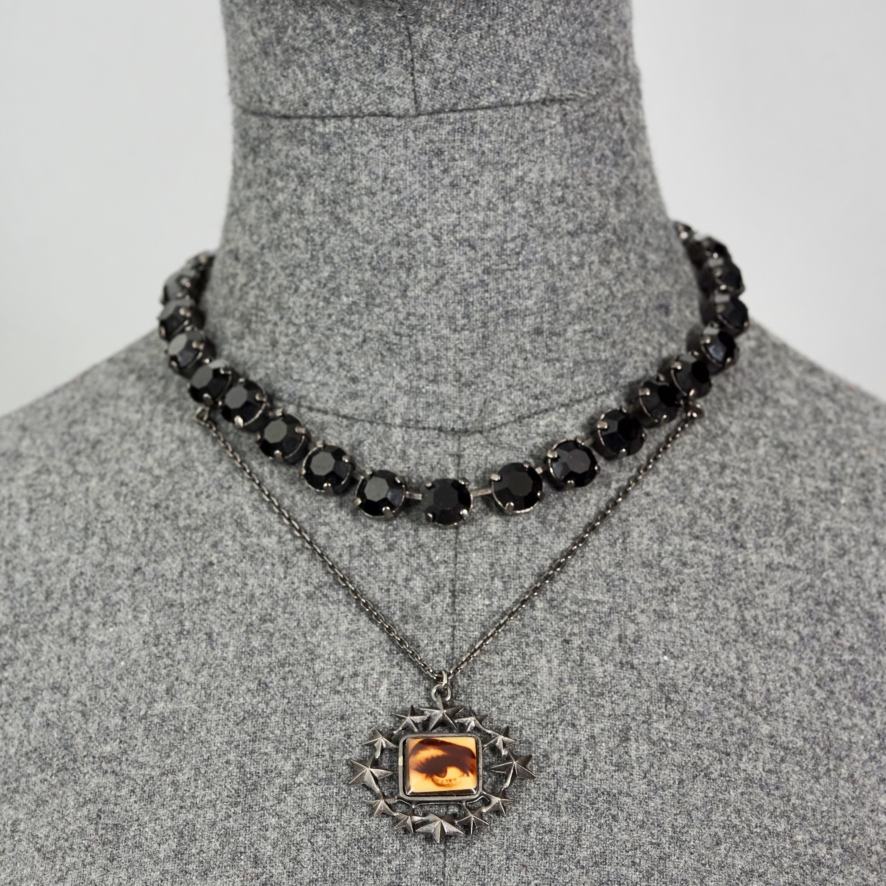 Vintage JEAN PAUL GAULTIER Eye Stars Novelty Black