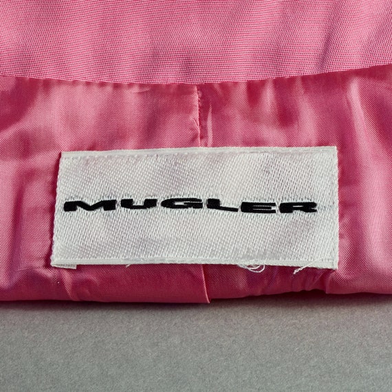 Vintage MUGLER Candy Pink Jacket Skirt Suit - image 9