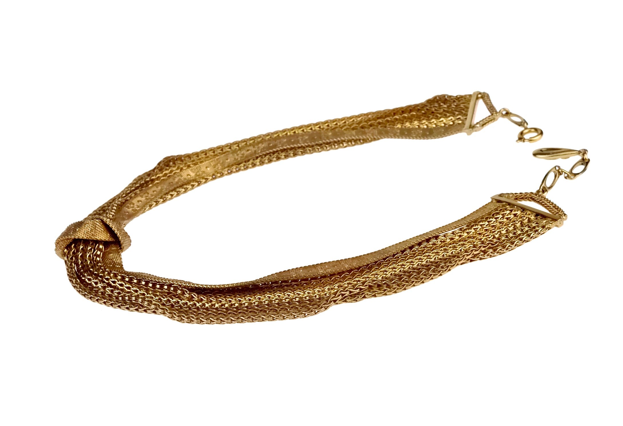 Vintage 1960 CHRISTIAN DIOR Knotted Multi Chain Choker - Etsy