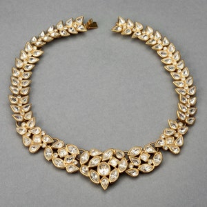 Vintage YVES SAINT LAURENT Ysl Robert Goossens Crystal Heart Necklace