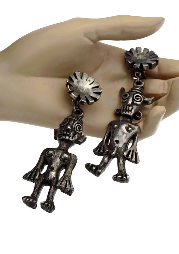 Pendentif Vintage Masculin Aztec – Doré – Bijou Ancien Style Ethnique