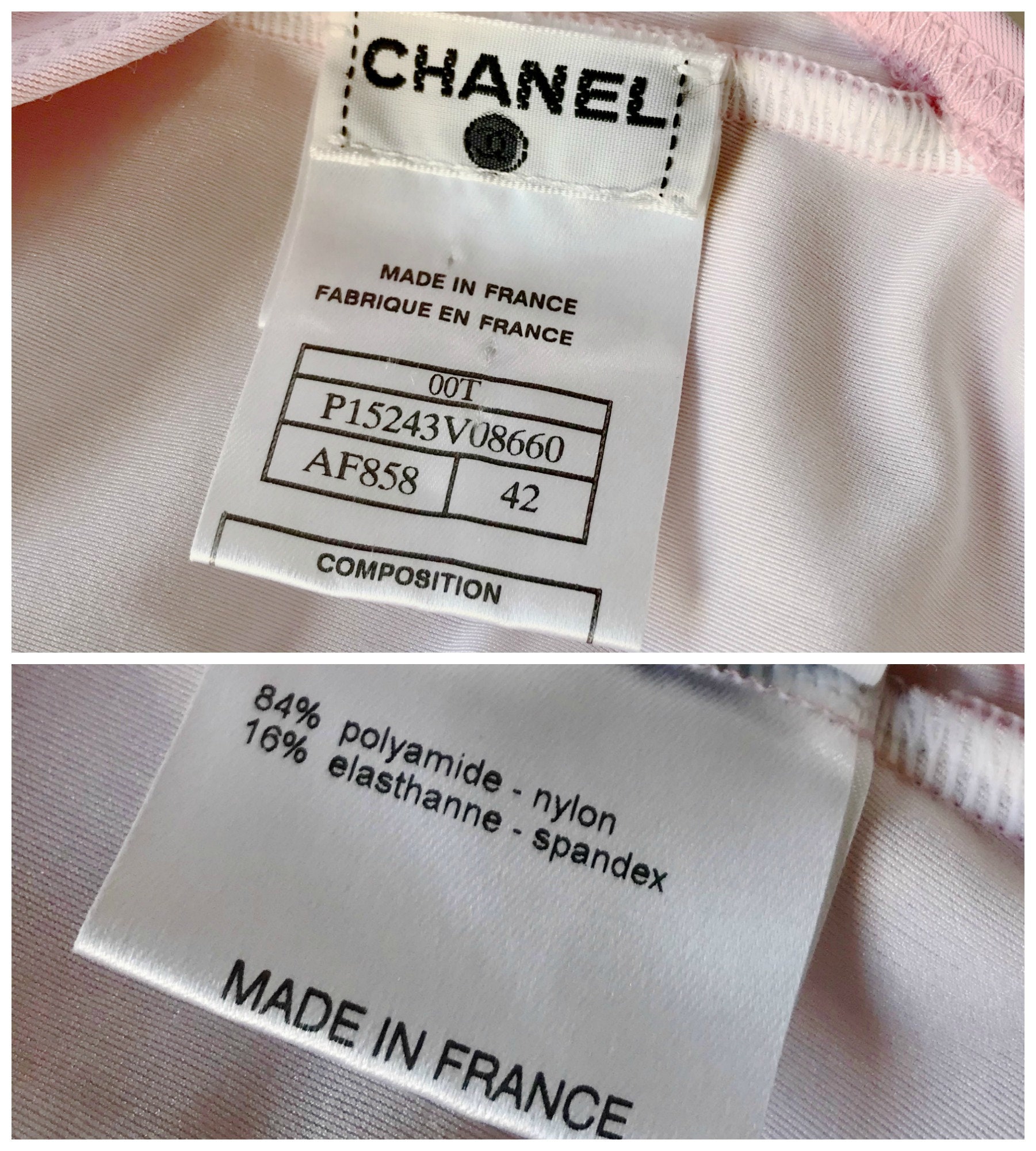 Vintage CHANEL Logo Transparent Pouch Candy Pink Bathing Vintage CHANEL Logo Transparent Pouch Candy Pink Bathing