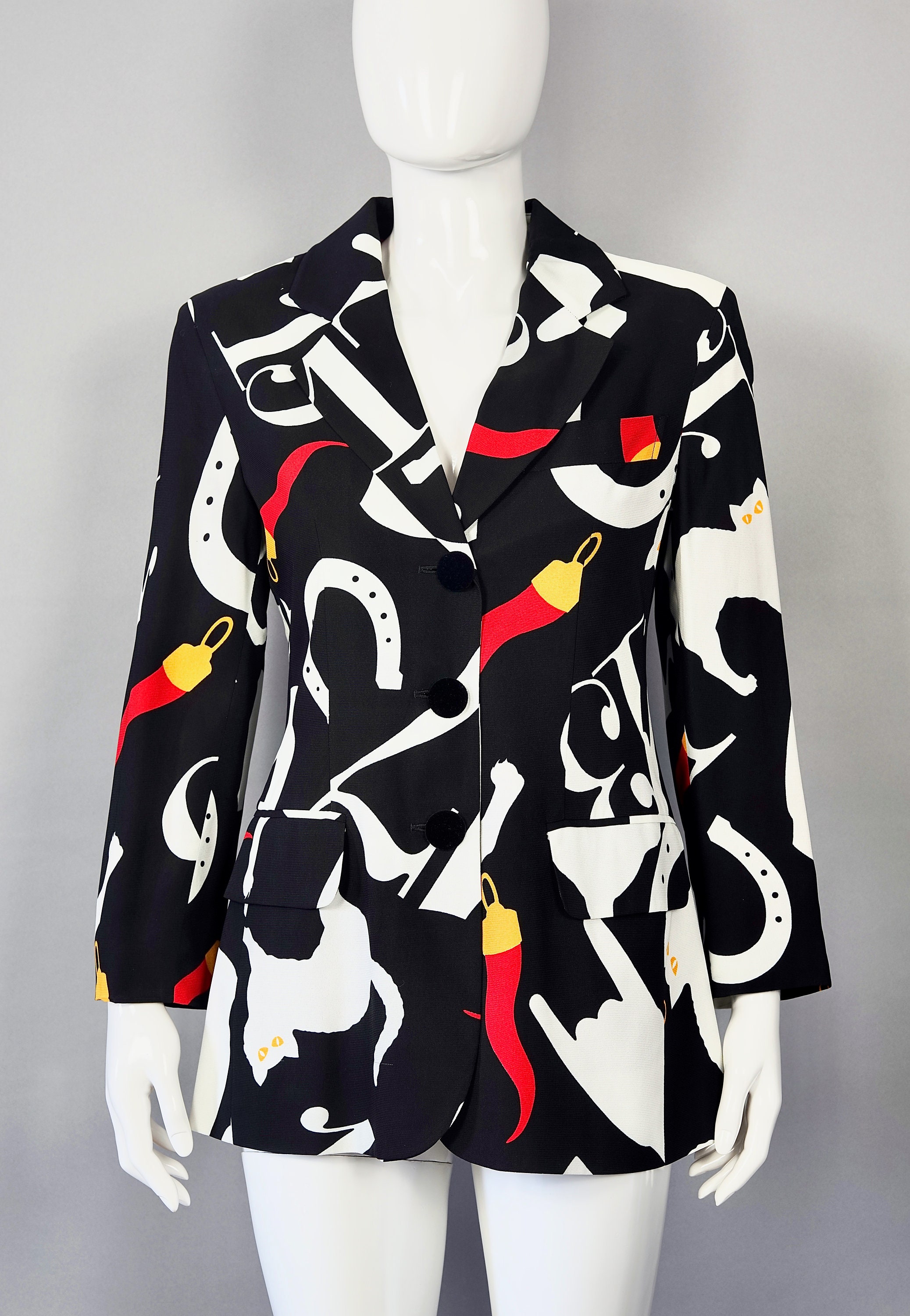 Moschino Cheap and Chic, black leather biker jacket