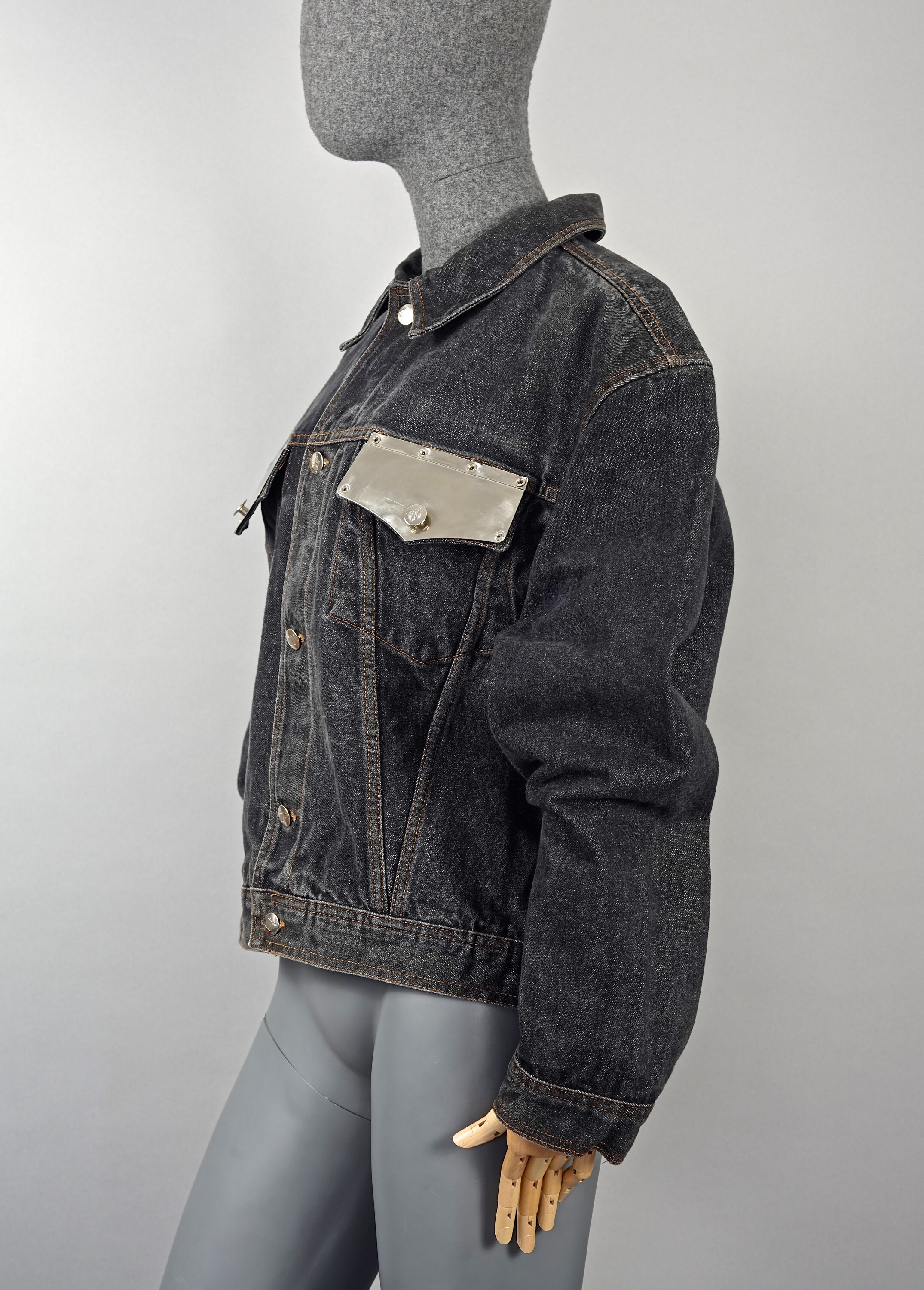 Vintage JEAN PAUL GAULTIER Metal Pocket Denim Jacket - Etsy Vintage JEAN PAUL GAULTIER Metal Pocket Denim Jacket - Etsy