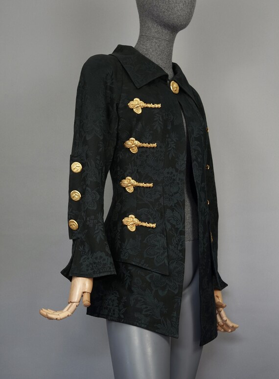 Vintage Rare CHRISTIAN LACROIX Sculptured Gold Metal Buttons