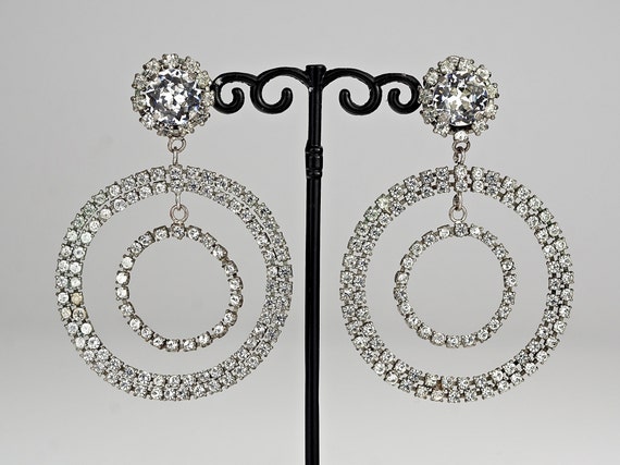 chanel double hoop earrings