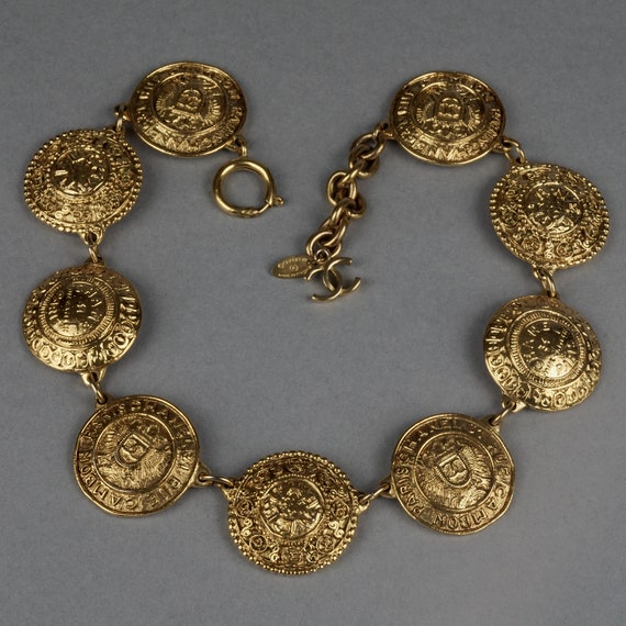 Vintage CHANEL Medallion Necklace | Etsy