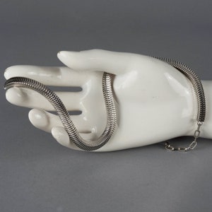 Vintage 1973 Christian Dior silverhalsband med ormkedja från 1973 bild 8
