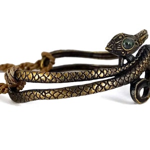 Vintage VALENTINO GARAVANI Runway Snake Tassel Choker Necklace image 5